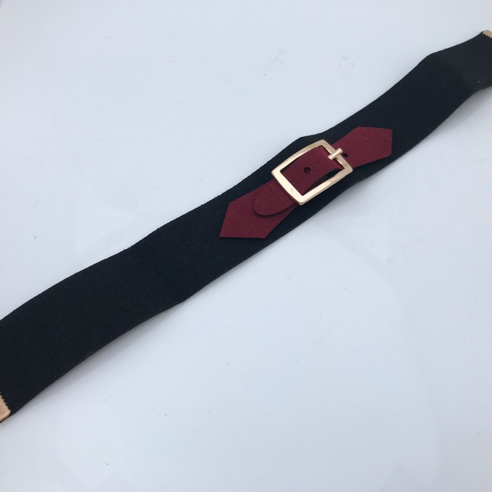 Women Choker Necklace Black Velvet With Buckle - Picture 4 of 8
